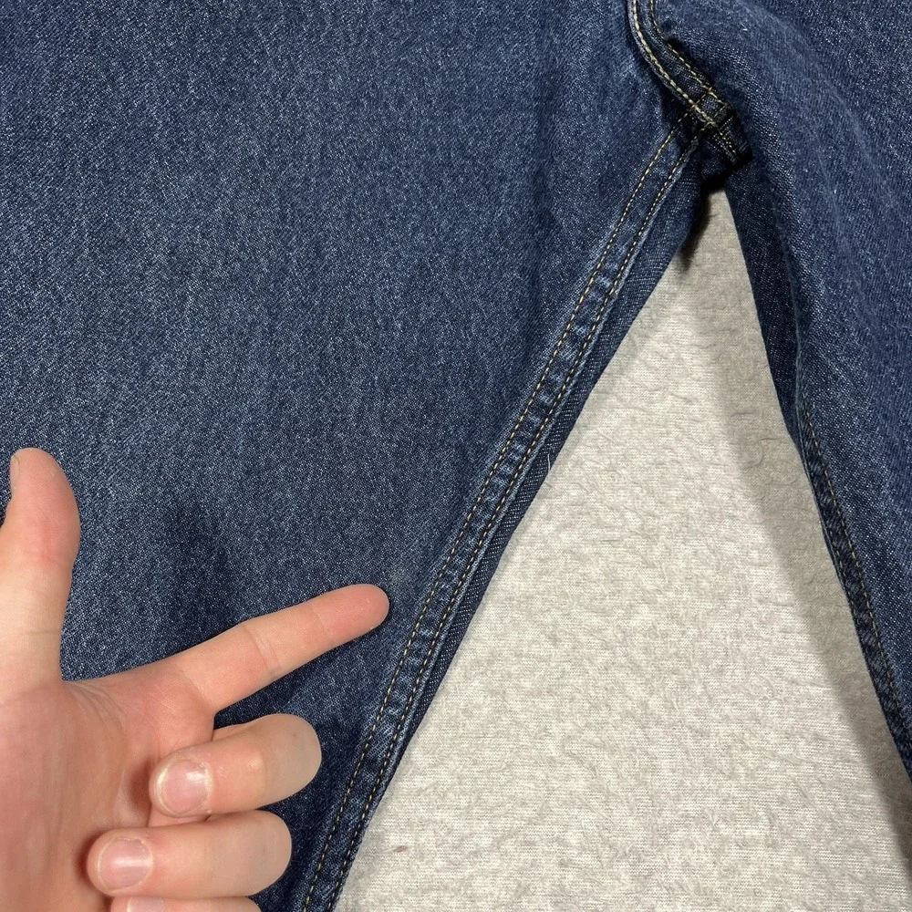 Vintage Levis Jeans Mens 34x30 (Fit 32x30) Blue 505 Straight Denim Dark 2004 Zip
